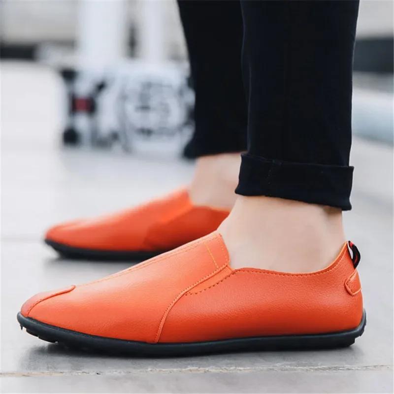 Men Loafers Shoes Spring Fashion Boat Footwear Man Leather Moccasins Shoes Man Casual Comfy Drive Shoes Business Oxford Sneaker