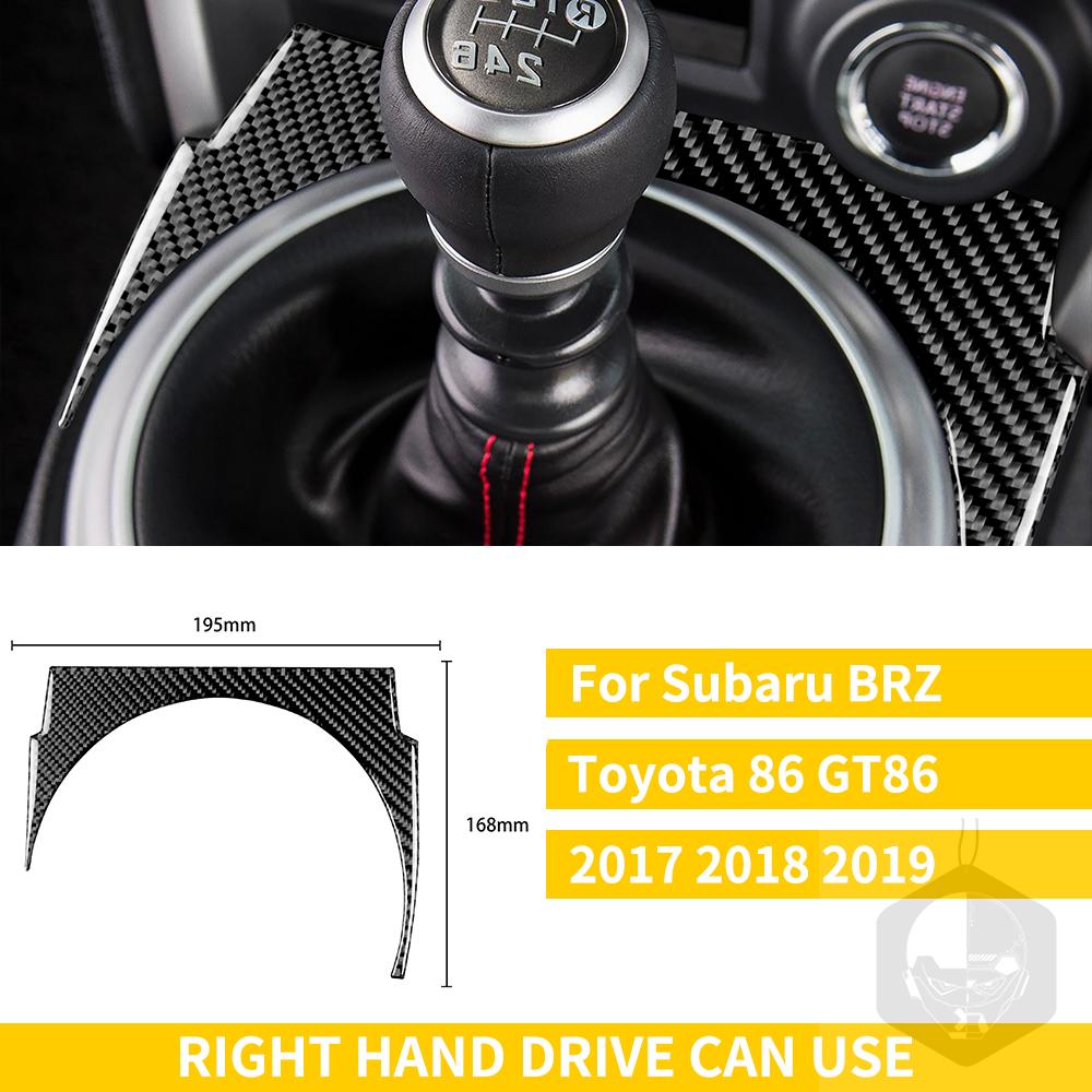 Pro Subaru BRZ Toyota 86 GT86 2017 2018 2019 Carbon Fiber Car příslušenství Držák řadicí páky Obložení klimatizace