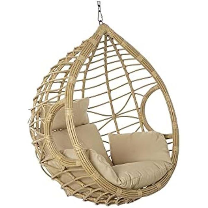 Fauteuil De Jardin - DKD Home Decor - Marron - 90x70x110 Cm - Polyester - Métal, Rotin Synthétique