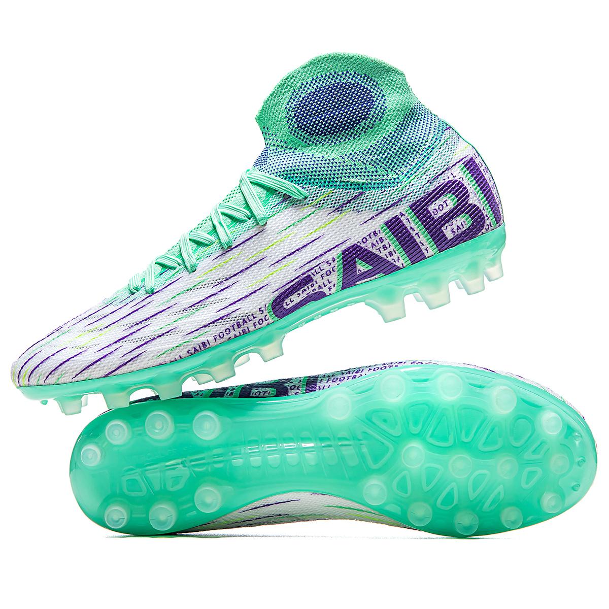 

Four Season Breathable Football Shoes with FG/AG Studs Suitable for Training and Competition, Anti Slip Sports Shoes 45