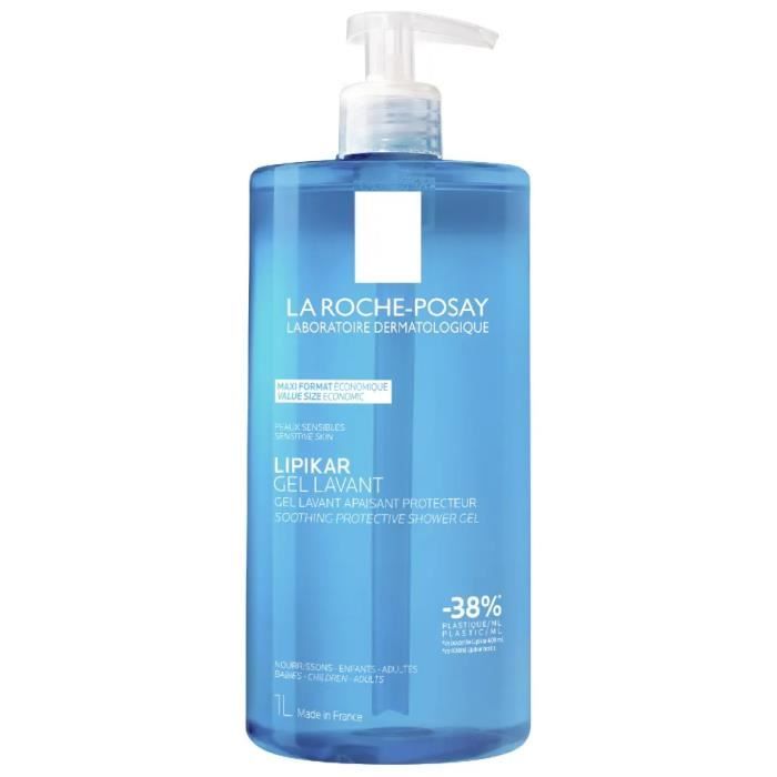 Gel Lavant - La Roche-Posay - Lipikar - 1 L - Peaux Sensibles - Hypoallergénique