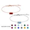 Paul Brial Birthstone Baguette Bracelet Ppsb000S (B Type)