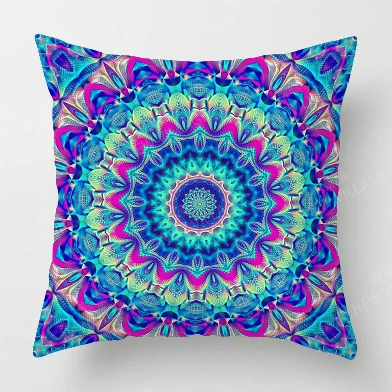 Fall Home Decor Autumn Living Room Throw Pillow Cover Sofa Boho Cushion Cover Mandala   X