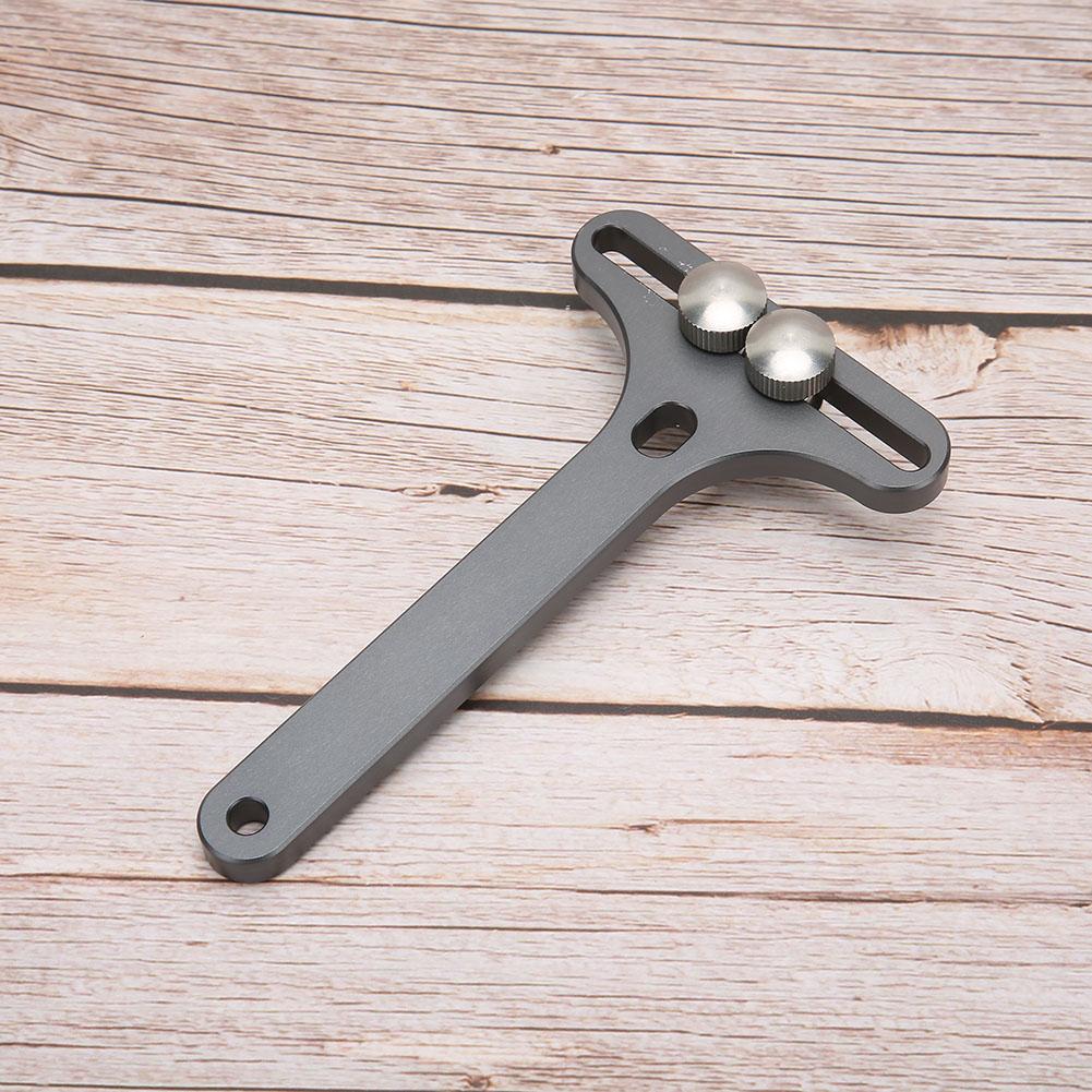 Watch Opener Two Feet T shape Watch Back Case Opener Watch Repairing Tool(Silver Gray Flat Head )