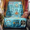 Father'S Day Thank You Dad Multipurpose Blanket Ultrasoft For Sofa Couch Office Bed Picnics Four Seasons Multipurpose Modern Style Suitable For