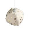 Starry Knit Christmas Ornaments Decorative Foam Balls DIY Craft Festive Tree Decor with Hanging Loop