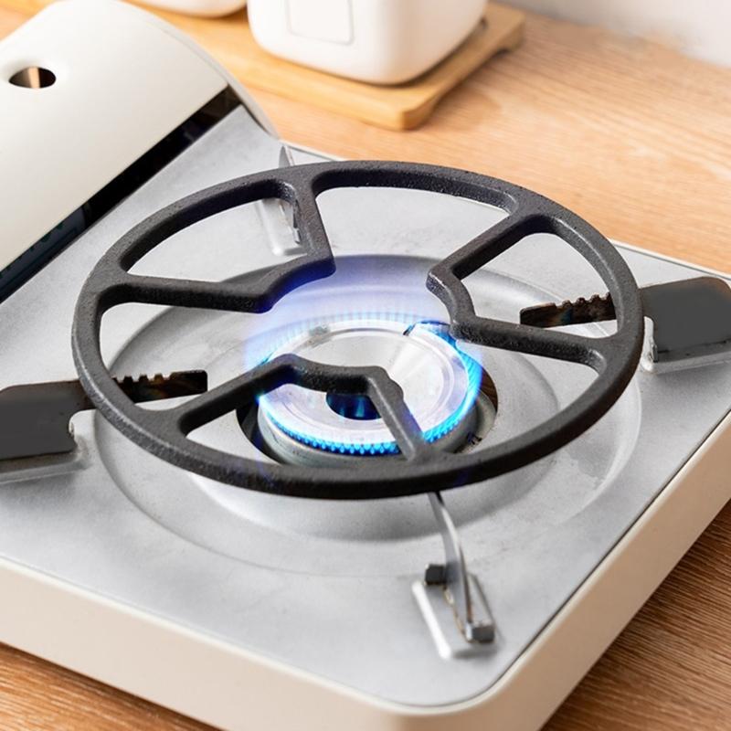 Black Casting Iron Gas Stove Cooker Plate Coffee Moka Pot Stand Reducer Ring Holder Durable Coffee Maker Shelf