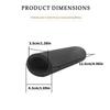 Soft Sleeve Motorcycle Handlebar Grip Covers 1 Pair, Black Slip-On Covers for Daily Commute, City Travel and Routine Replacement Use