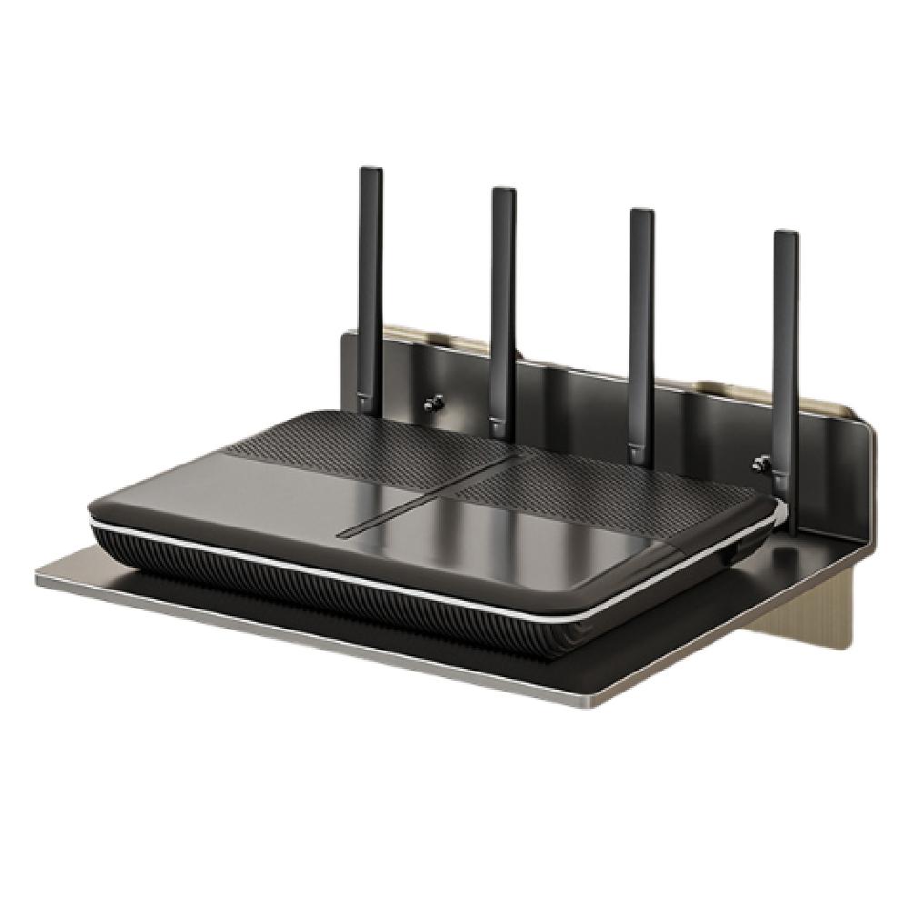 Carbon Steel Router Shelf Non Perforated Camera Placement Rack  Living Room