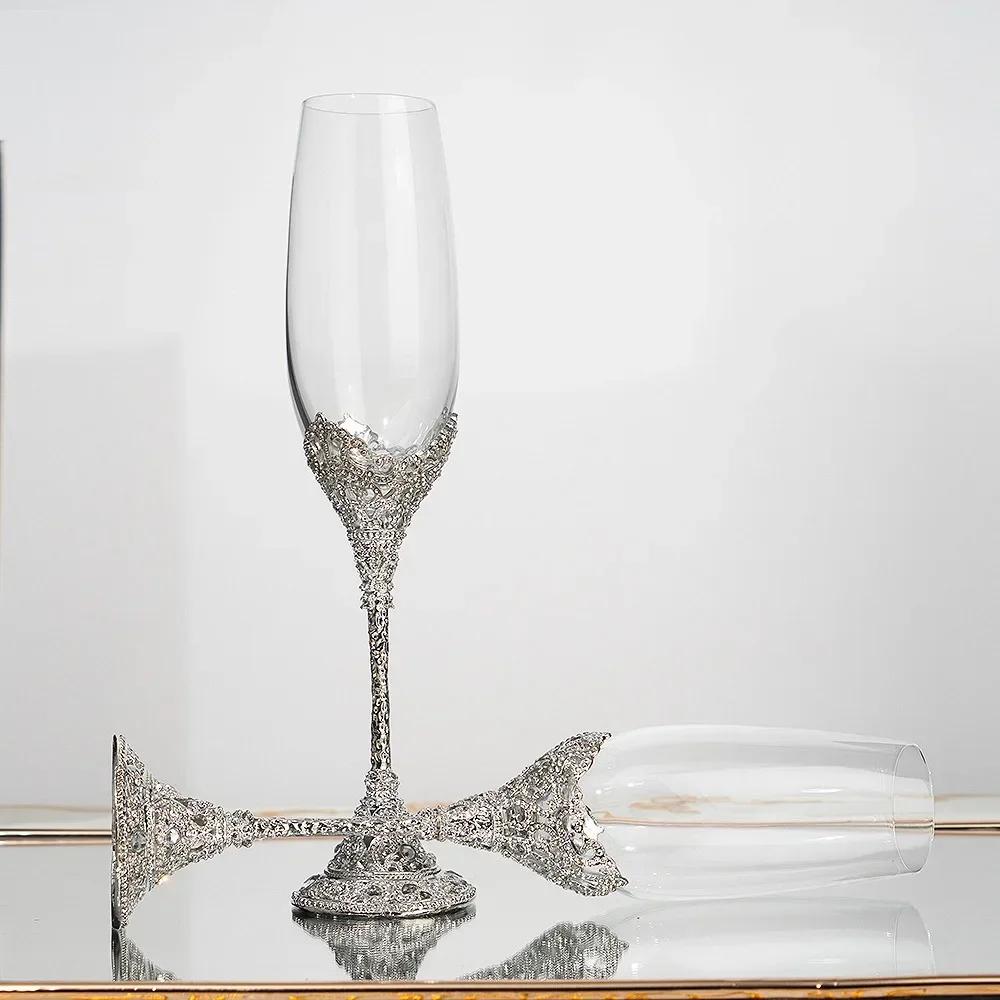 New Relief Flute Champagne Glass Light