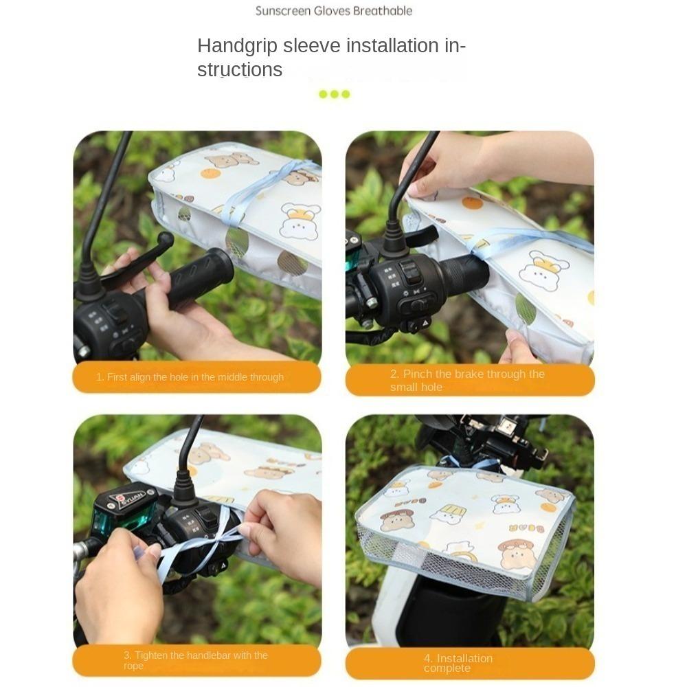 Breathable Electric Vehicle Sunscreen Gloves Waterproof Scooters Hand Guards Cycling Driving