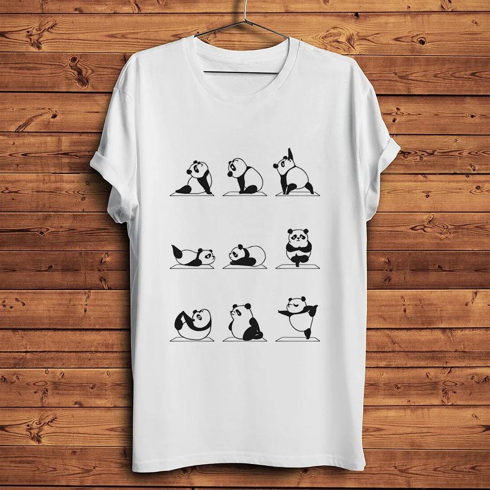 Cat MeowPandaRabbitPug DogSlothUnicornElephantYoga Asana Funny TShirtShort Sleeve Casual TeeUnisex Streetwear TShirt