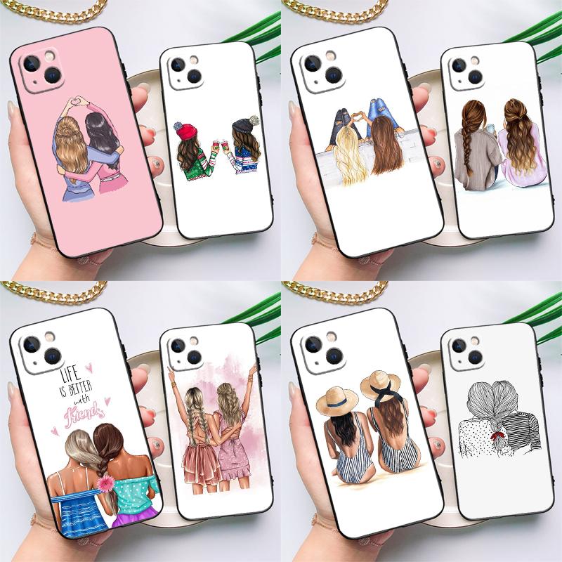 Best Friends BFF Matching Case For Samsung Galaxy M15 M35 M55 M11 M14 M34 M54 M31 M13 M53 M51 M12 M32 M52 M16 M36 M56