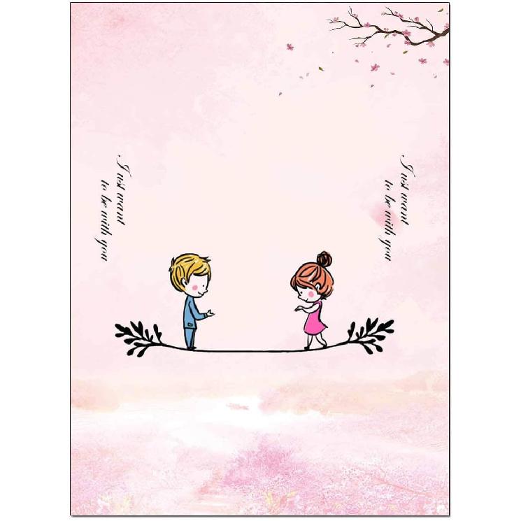 30 Stationery Writing Paper with 18 Self Adhesive Envelopes, Stationary Set for Writing Letters, Cute Stick Stationary Set, 6 Unique Designs, Double