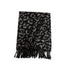Korean Winter Atmosphere Leopard Print Scarf for Couples Warm and High End Imitation Cashmere Tassel New Scarf