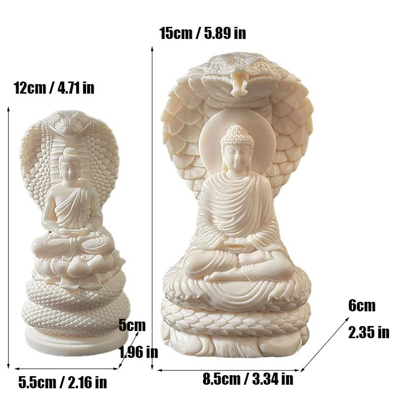 Lndia Shakyamuni Buddha Figure Statue Snake Tathagata Resin Sculpture  Home Room Office Plant Pot Feng Shui  Decoration Statue