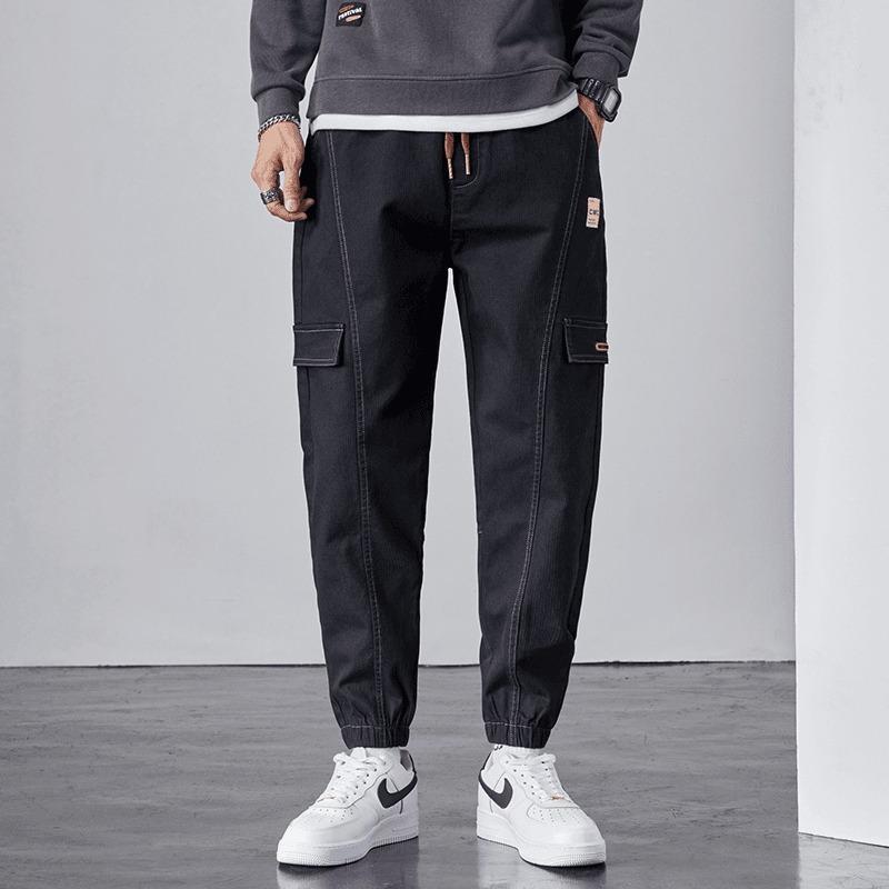 Werkzeugjeans Herren neue Frühling und Herbst lockere gerade Freizeithose