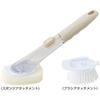 Remark [Detergent-Dispensing Kitchen Cleaning Sponge & Brush Set with Handle] Kitchen Sponge, Kitchen Brush, Cleaning Brush, Brush, Sponge, Handle-Typ