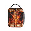 Tung Tung Tung Sahur Is Calling Funny Italian Lunch Bag Picnic Lunch Box For Adult Thermal Tote Handbags Portable Cooler Bag