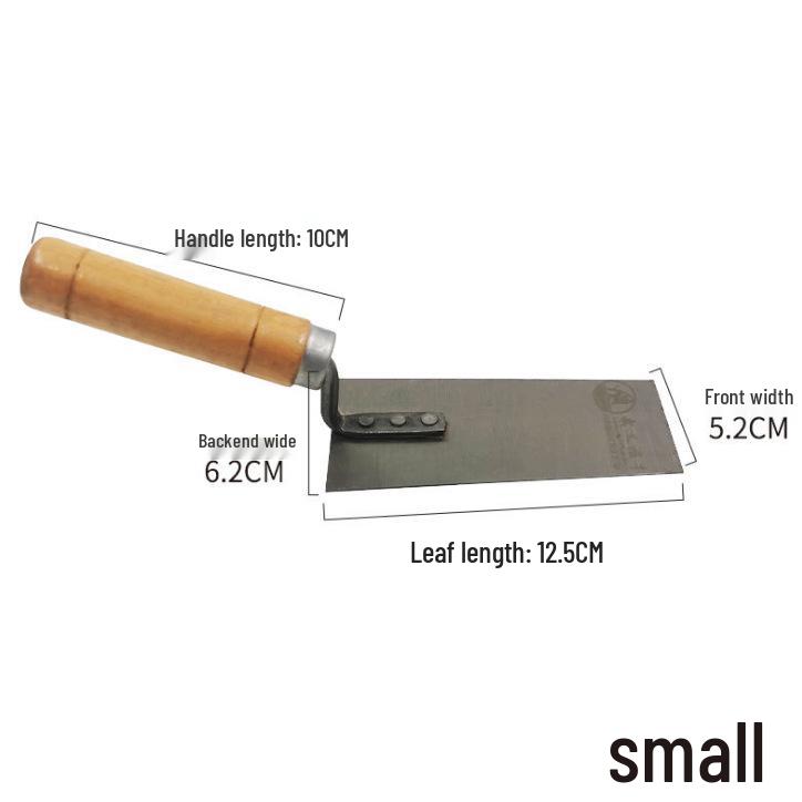 Bent Handle Stainless Steel Trowel - Bricklaying and Tiling Tool for Mortar and Plastering