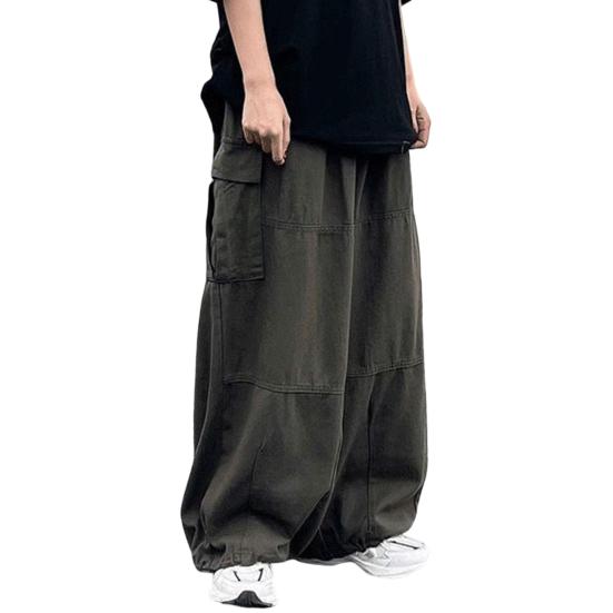

Уличная рабочая одежда, мужские японские High Street Harajuku, прямые свободные трендовые брюки в стиле Гонконга, широкие брюки в стиле ретро, ​​большие размеры L армия зеленый