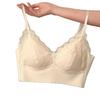 French lace beautiful back triangle cup underwear women's chest wrap comfortable and seamless no steel ring small chest gathering sexy bra cover