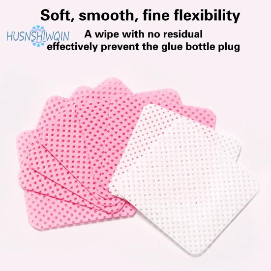 1000Pcs Lint-Free Nail Wipes Absorbent Gel Polish Remover Pads Soft Glue Cleaning Eyelash Extension Accessories