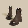 Platform short boots women's new spring and autumn single boots small ankle high heel retro shoes