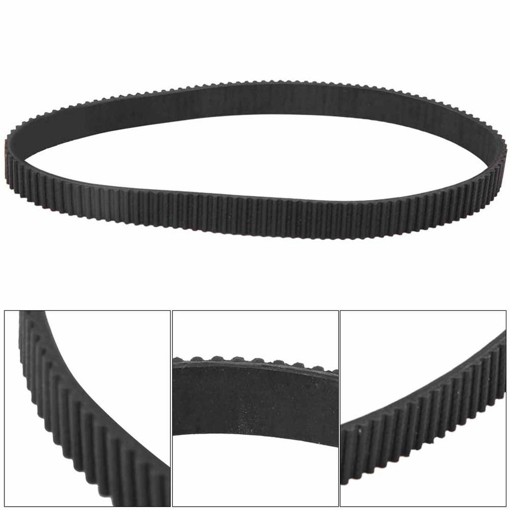 384-3M-12 Rubber Driving Belt Accessory for Small E Bike Electric Scooter Motor Black