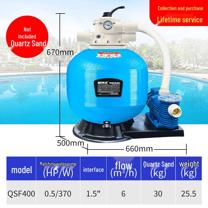 

Integrated Swimming Pool Sand Filter System