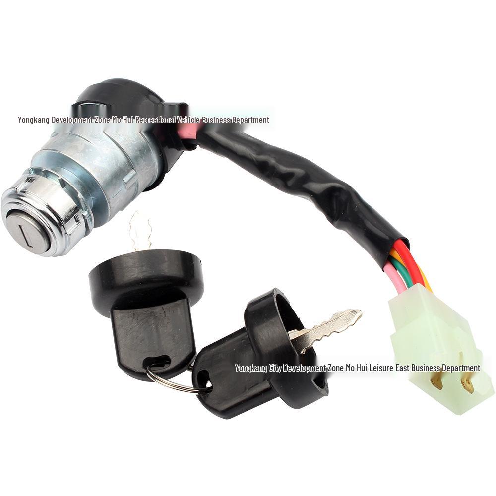 

ATV Four-Wheel Karting Accessories 5-Pin Ignition Key with Electric Door Lock and Power Switch Beach ATV