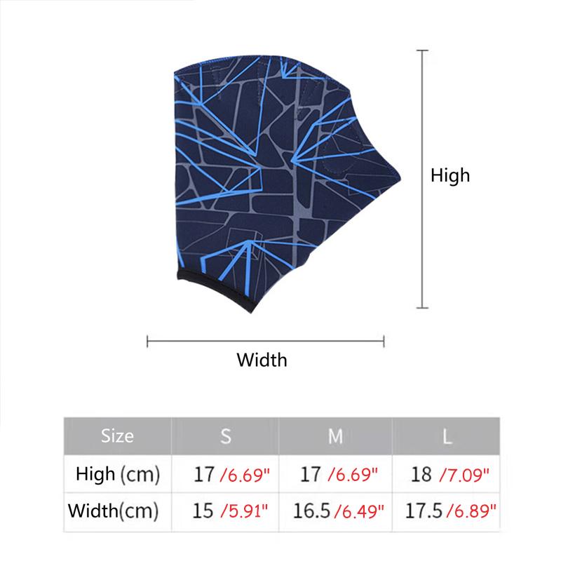 Surfing Webbed Swimming Gloves Adults Nylon Fingerless Swimming Paddle Gloves Aqua Swimming Training Webbed Gloves