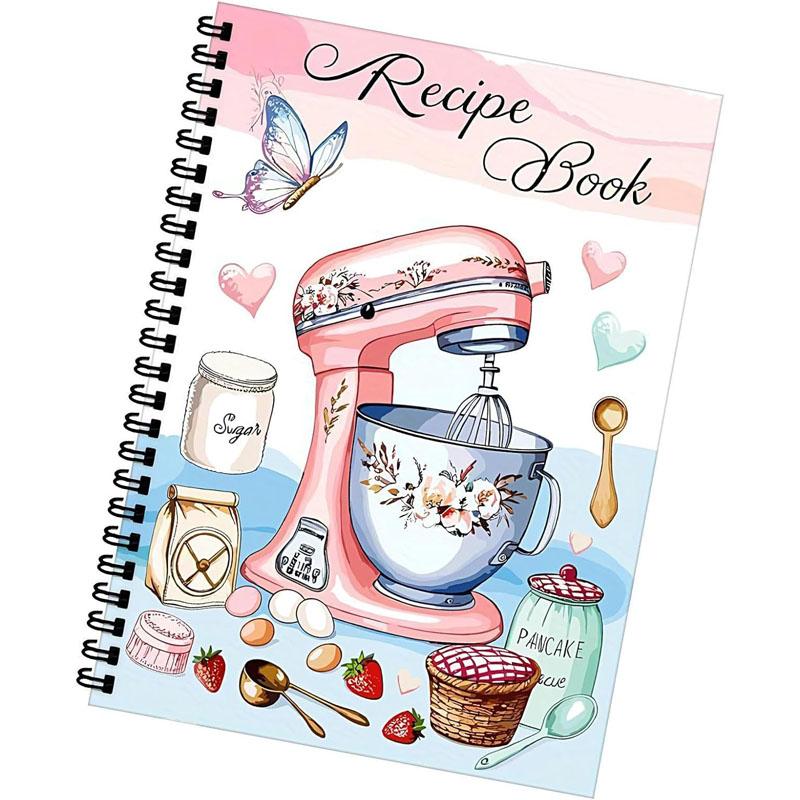 Blank Recipe Book,100 Sheets Family Recipe Book | Empty Cookbook Handwritten Cooking Planner for Recording Baking Daily Journaling