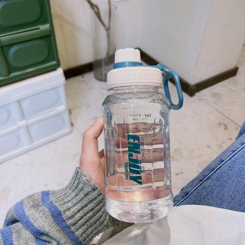 

Men s /Women s Outdoor Sports Kettle Large Capacity Portable Plastic Water Cup Fitness Water Bottle Summer Student Space Cup 600ml белый