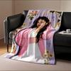 Pink Cardigan Floral Collage Blanket for All Seasons Blanket Lunch Break Throw Gift