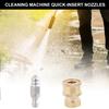 Pressure Washer Quick Connector 1/4inch Pressure Washer Fittings Stainless Steel Sewer Jetting Nozzle Adapter Set