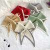 Knit Scarf Girls Shirt False Collar for Sweater Dress Shirt Detachable Collar Women Autumn Warm Fake Collars Small Shawl XWJ113