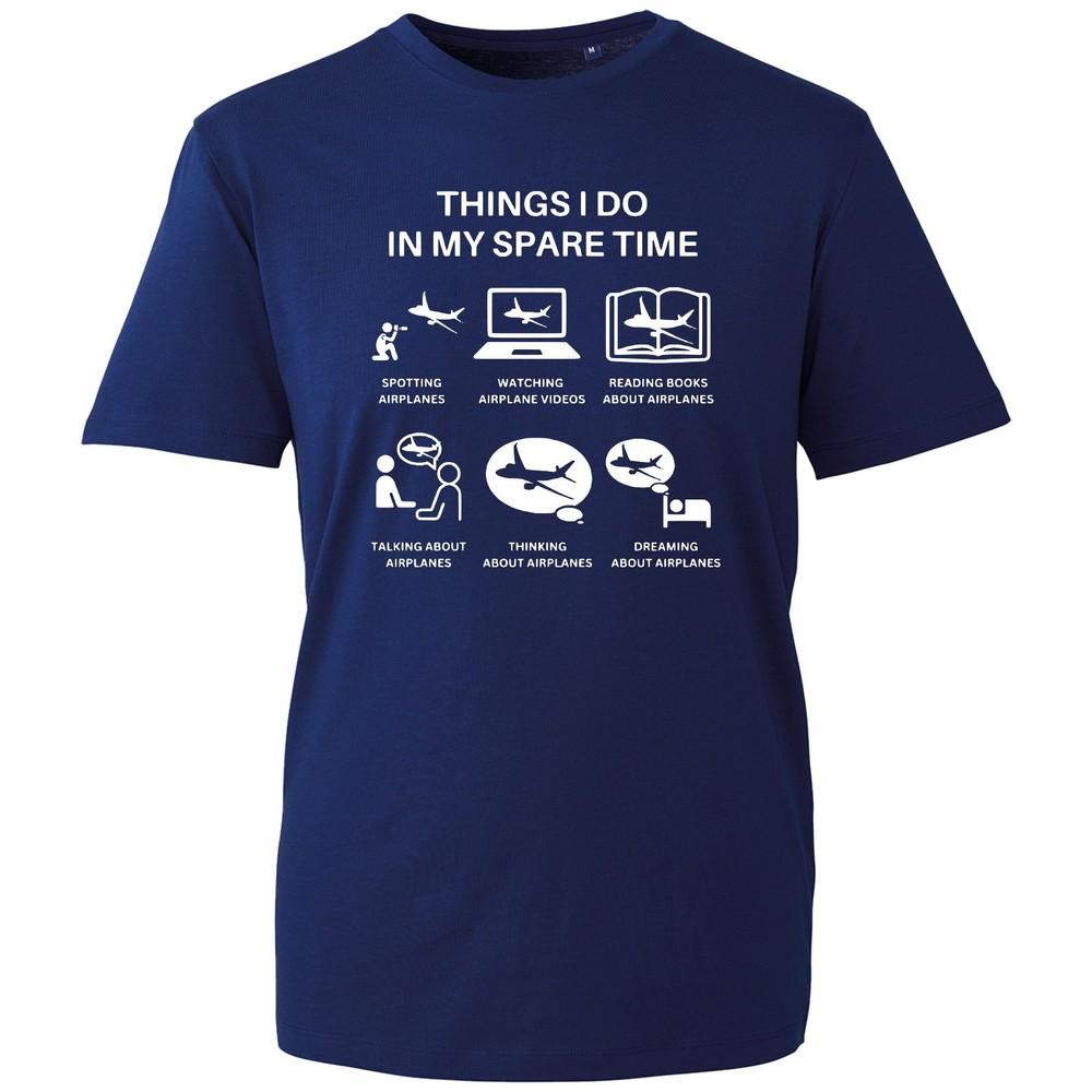 Funny Aviation T Shirt Unisex Plane Spotting Graphic Pilot Airplane Slogan Tee S