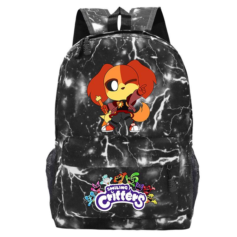 Smiling Critters Smiling Animals College Style Boys And Girls Junior High School Students School Bag Casual Backpack