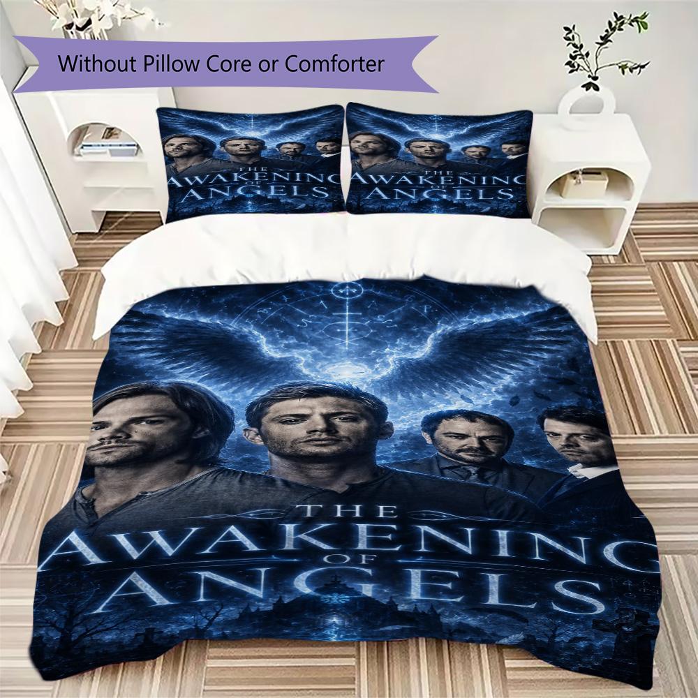 Supernatural Tv Show Character Collage Bedding Without Core 1 Duvet Cover 2 Pillowcase Without Core Bedding Set Duvet Cover And Pillowcase
