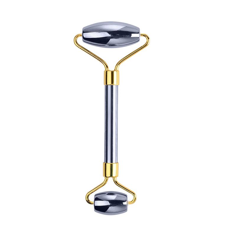 

THZ Инструмент для лица Гуаша из нержавеющей стали 3D роликовый массажер Массажер для глаз Инструмент для красоты лица от темных кругов мешков под глазами мышц жёлтый