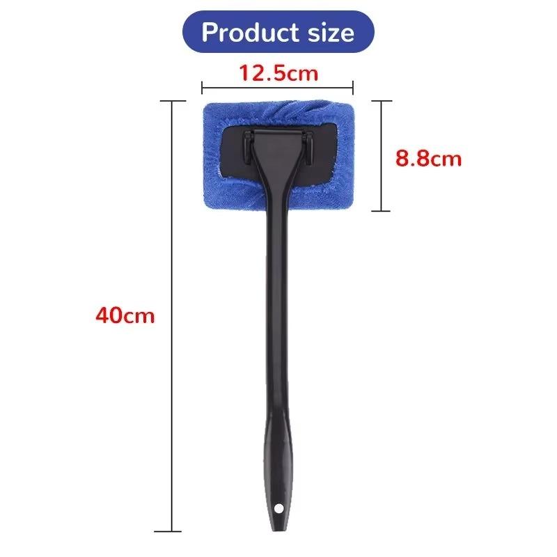 Car Window Cleaner Brush Kit Windshield Cleaning Wash Tool Inside Interior Auto Glass Wiper With Long Handle