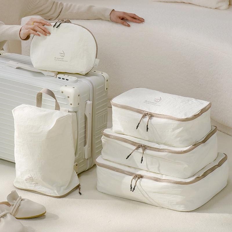 Tasilon Travel Packing Cube Set With Waterresistant Material For Suitcase Organization And Storage