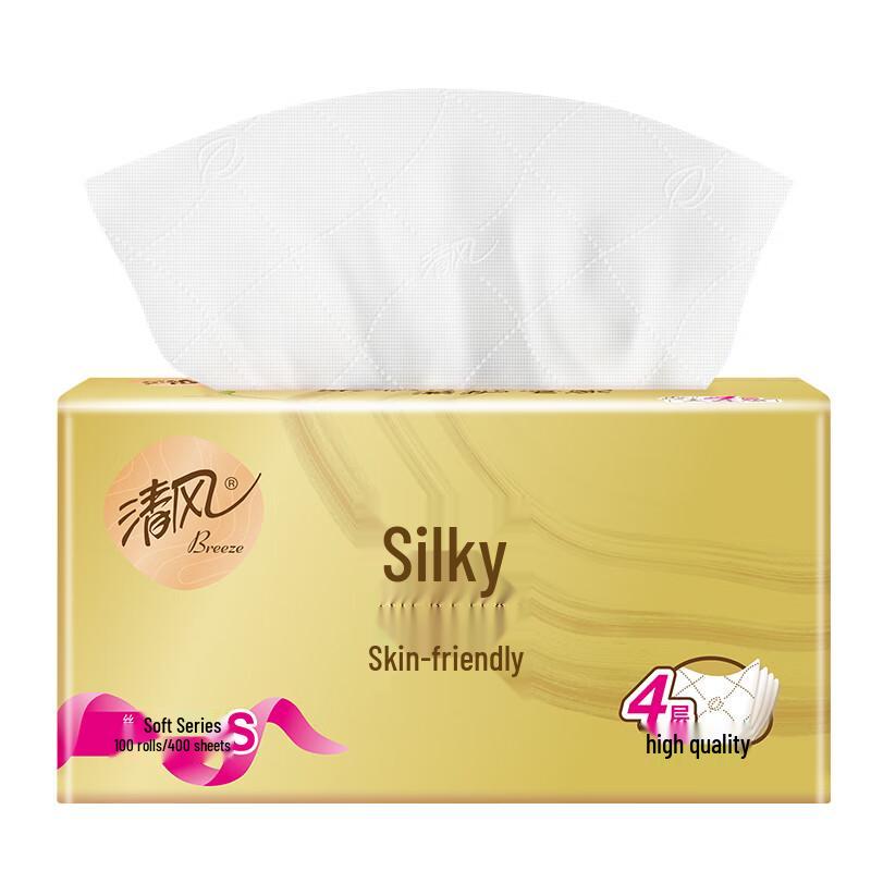Qingfeng 4-Ply Original Wood Pulp Facial Tissues