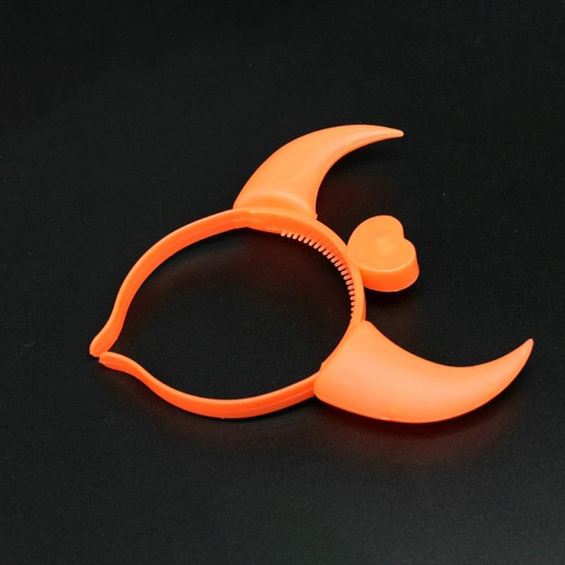 Luminous Glow Toy Cow Horn Headband for Concerts and Events