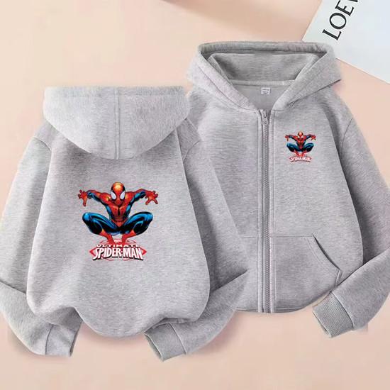 Kids Zipper Style Coat Fashion Animation Film Sweatshirt Clothing Boys Girl 3-12 Yrs Hoodie Long-Sleeved Casual Charming Clothes