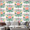 Blumenwandteppich Wandbehang Botanische Blume Wanddekoration Vintage Natur Tapisserie Ästhetische Raumdekoration Cottagecore Wandkunst Bett