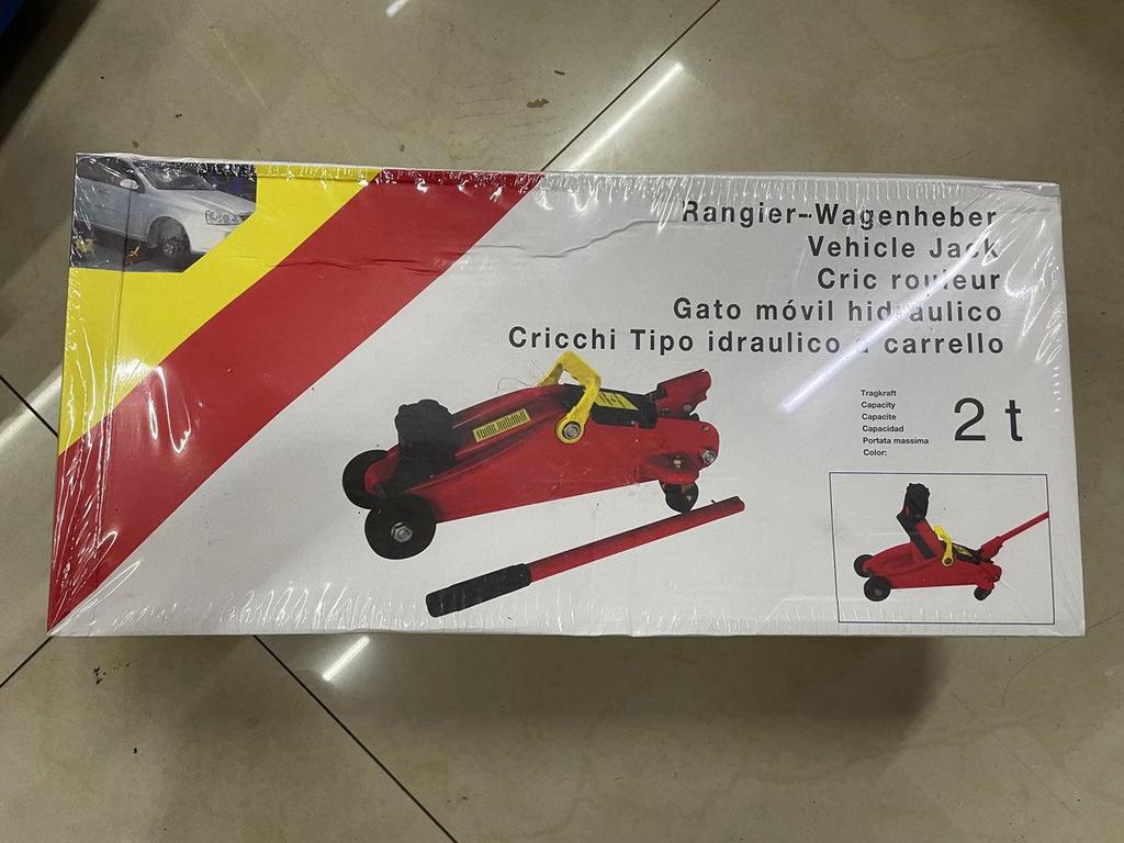2 Ton Horizontal Hydraulic Car Jack for Tire Changes & Repairs