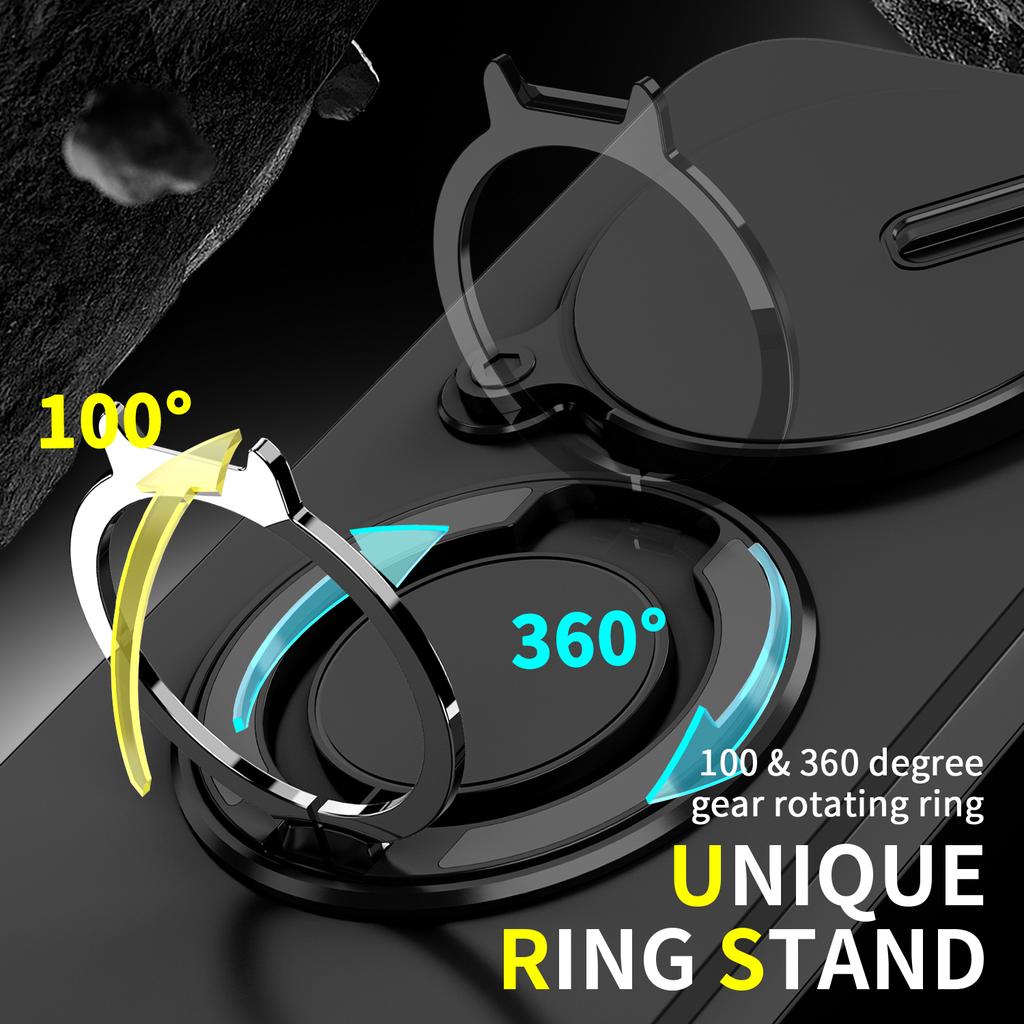 Suitable For Redmi Note 15 14 13 Pro Plus 14s 360 Degree Rotating Magnetic Bracket With Camera Protection Phone Case