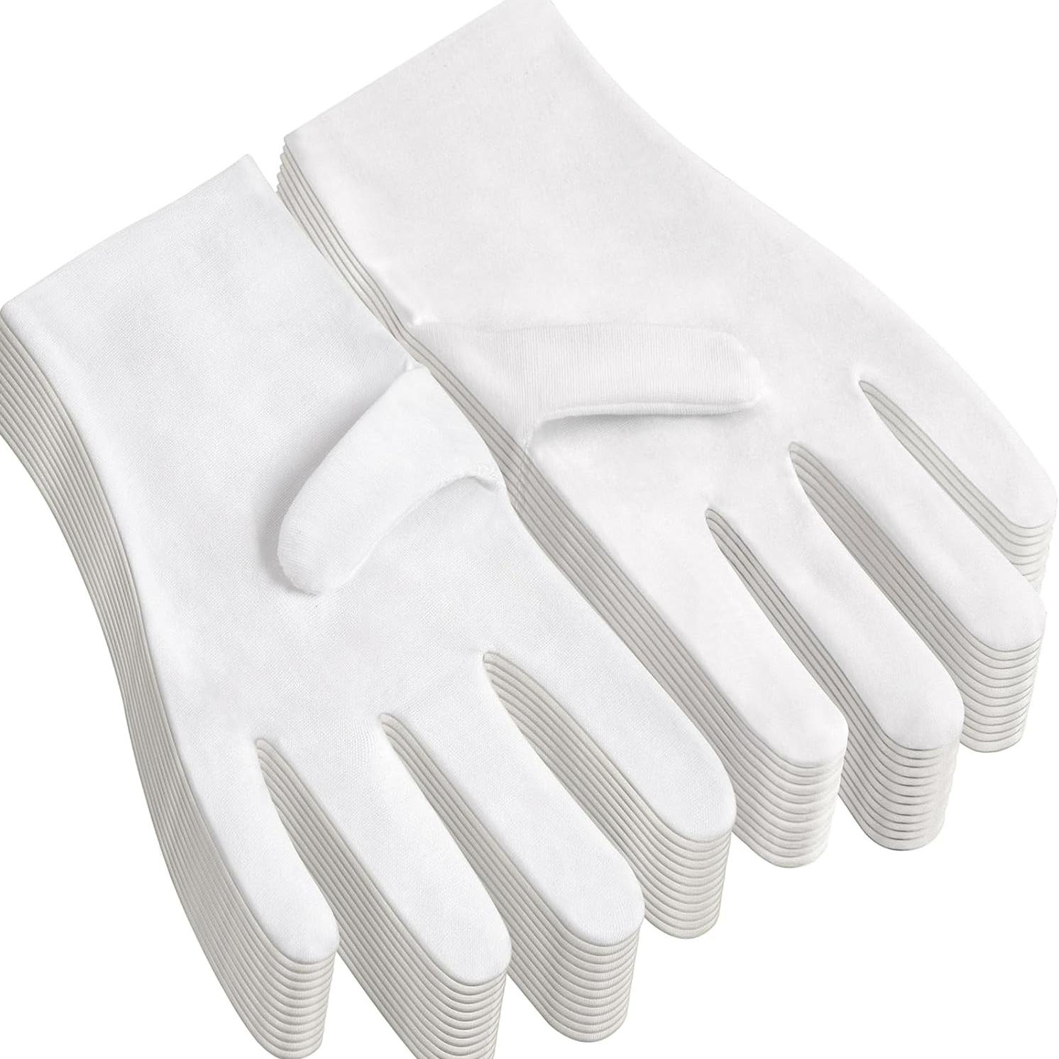 

Protect Skin Gloves Dermatitis Patients Cotton Protective Glove Highly Elastic Work Gardening White Lined Mittens Cleaning Tool 1 pair